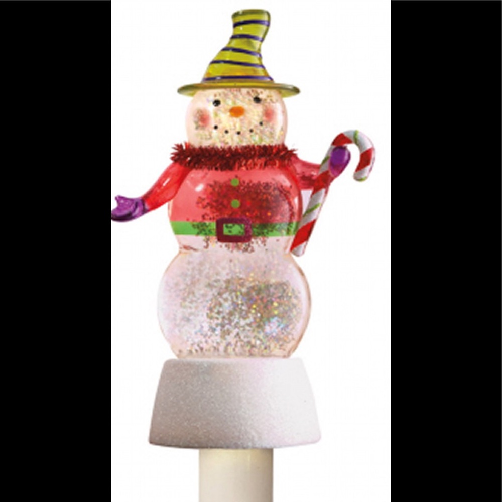 NIB Snowman shimmering night light Christmas winter